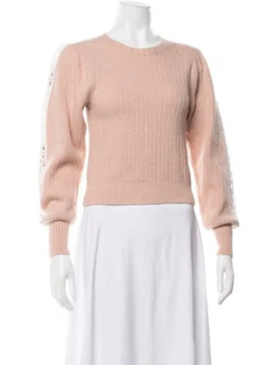 Pre-owned See By Chloé Wool Crew Neck Sweater In Pink