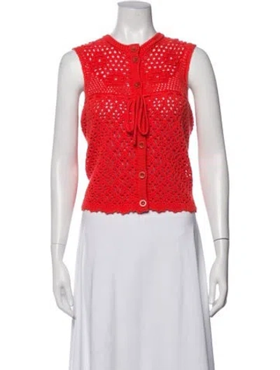 Pre-owned See By Chloé Wool Crew Neck Sweater In Red