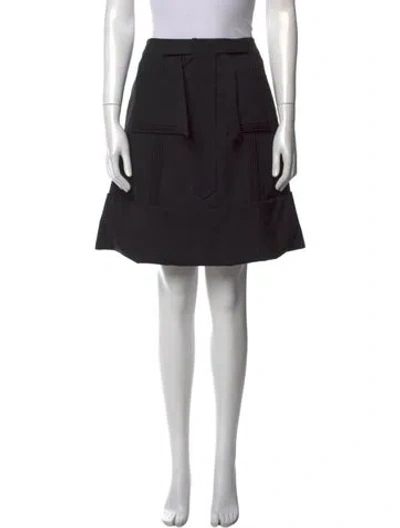 Pre-owned See By Chloé Wool Knee-length Skirt In Black