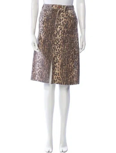 Pre-owned See By Chloé Wool Knee-length Skirt In Neutral