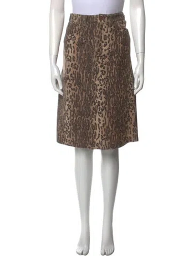 Pre-owned See By Chloé Wool Knee-length Skirt In Neutral