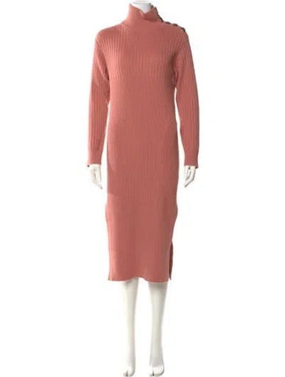 Pre-owned See By Chloé Wool Midi Length Dress In Neutral