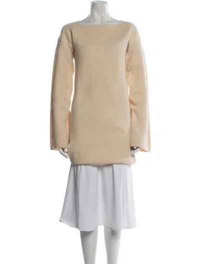 Pre-owned See By Chloé Wool Midi Length Dress In Neutrals