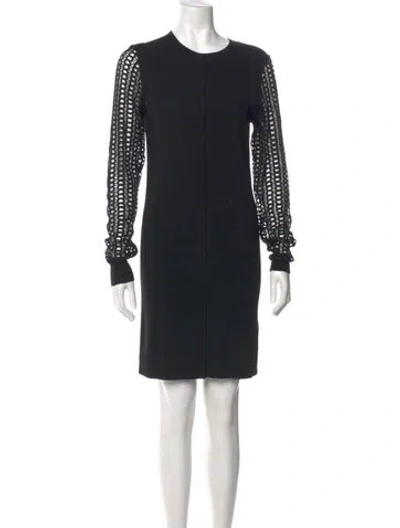 Pre-owned See By Chloé Wool Mini Dress In Black