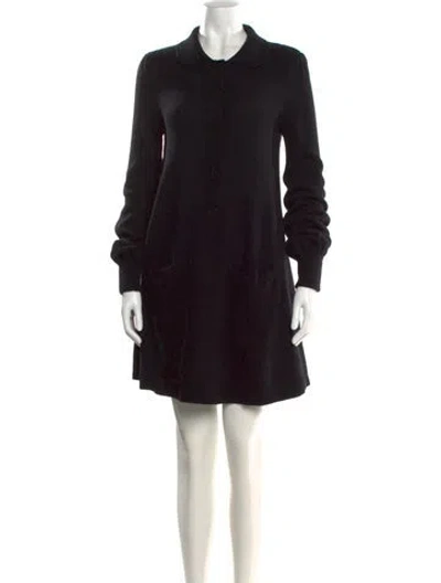 Pre-owned See By Chloé Wool Mini Dress In Black