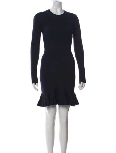 Pre-owned See By Chloé Wool Mini Dress In Black