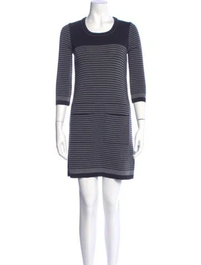 Pre-owned See By Chloé Wool Mini Dress In Blue