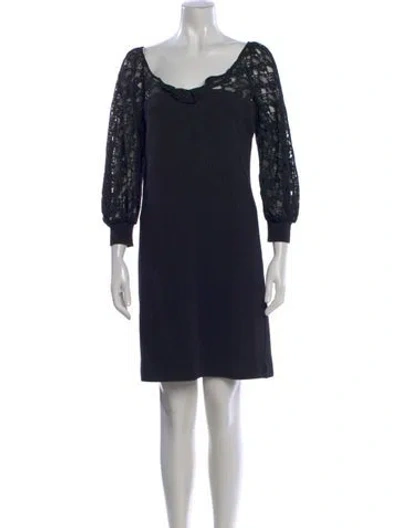 Pre-owned See By Chloé Wool Mini Dress In Multi