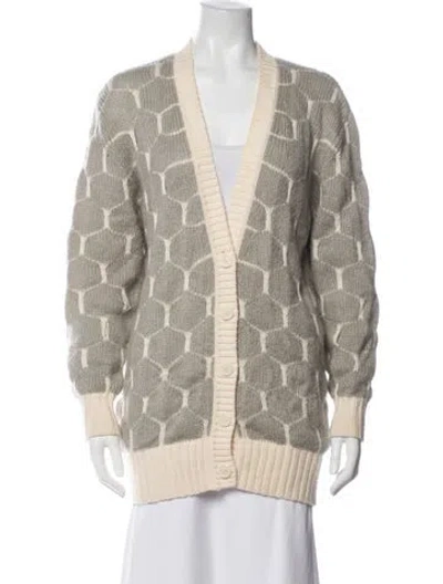 Pre-owned See By Chloé Wool Patterned Sweater In Grey