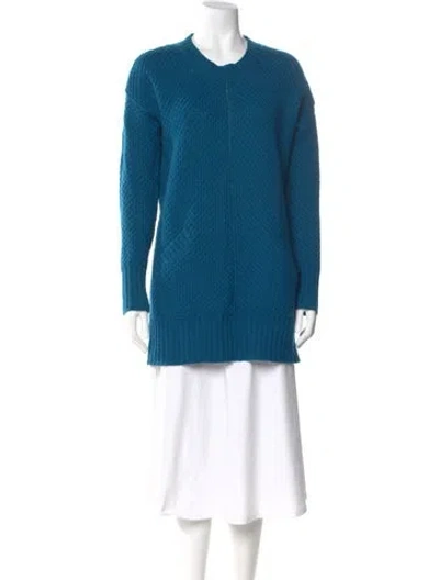 Pre-owned See By Chloé Wool Scoop Neck Sweater In Blue