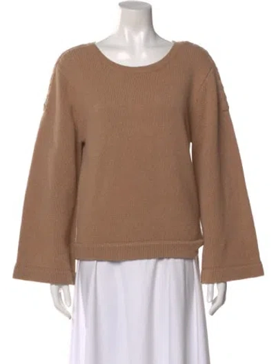Pre-owned See By Chloé Wool Scoop Neck Sweater In Brown
