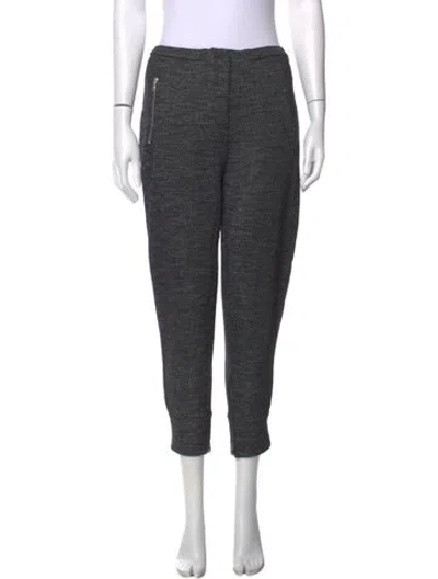 Pre-owned See By Chloé Wool Straight Leg Pants In Grey
