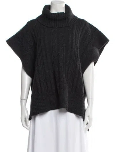Pre-owned See By Chloé Wool Turtleneck Sweater In Gray