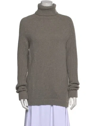 Pre-owned See By Chloé Wool Turtleneck Sweater In Gray