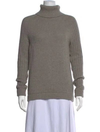Pre-owned See By Chloé Wool Turtleneck Sweater In Neutral
