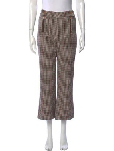 Pre-owned See By Chloé Wool Wide Leg Pants In Black