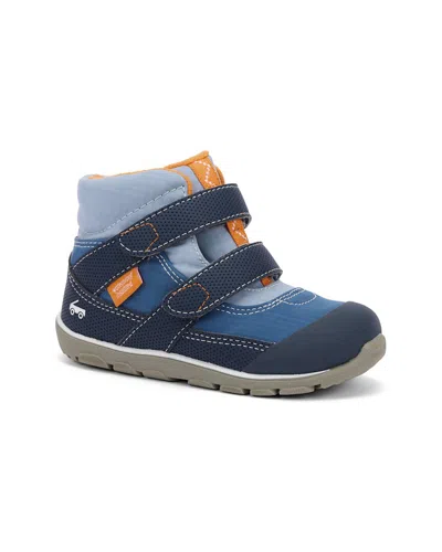 See Kai Run Kids' Atlas Ii Waterproof Boot In Blue