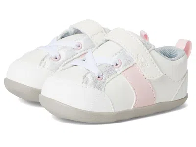 See Kai Run Kids' Connor Mini Bianca Mini (infant/toddler) Girls Shoes White/pink : 6 Toddler M, Leather/rubber In Multi