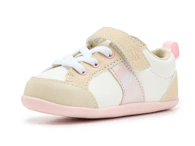 See Kai Run Kids' Connor Mini (infant/toddler) Girl's Shoes White/oatmeal : 4 Toddler M, Leather/polyester/suede In Multi