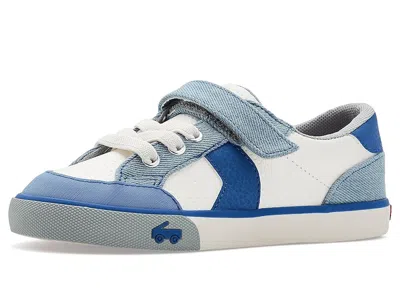 See Kai Run Connor (toddler/little Kid) Boy's Shoes White/washed Denim : 11 Little Kid M, Leather In Blue