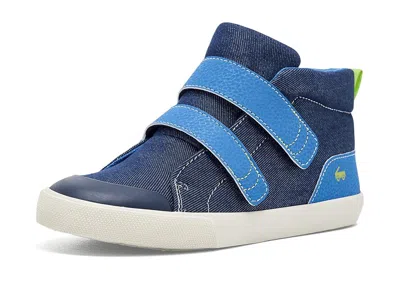 See Kai Run Dean Adapt Ii (infant/toddler/little Kid) Boy's Shoes Navy Denim: 2 Little Kid M In Blue