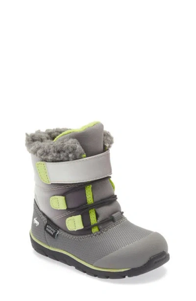 See Kai Run Gilman Waterproof Snow Boot In Gray/gradient