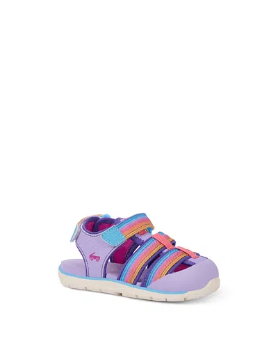 See Kai Run Kids' Girls' Wilder Ii Lavender Rainbow Sandals - Toddler In Purple
