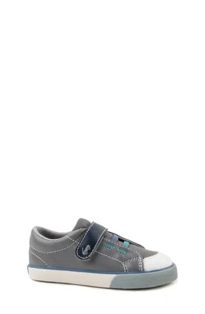 See Kai Run Kids' Alex Strap Sneaker In Dark Gray