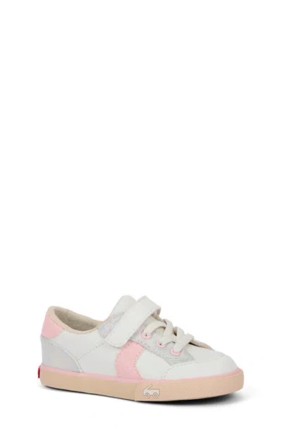See Kai Run Kids' Connor Sneaker In White/pink