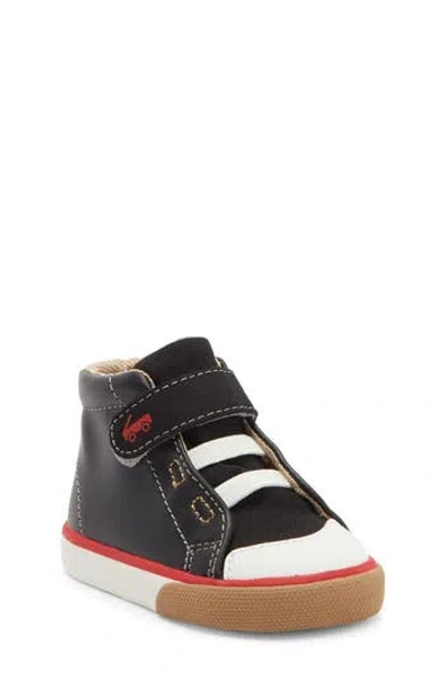 See Kai Run Kids' Drew High Top Sneaker In Black