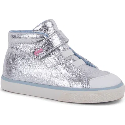 See Kai Run Kids' Drew High Top Sneaker In Silver