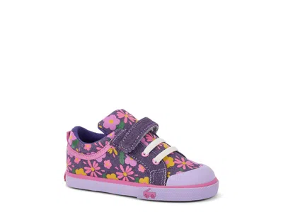 See Kai Run Kristin Sneaker Kids' In Purple Floral Print