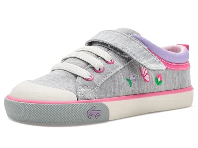 See Kai Run Kristin (toddler/little Kid) Girl's Shoes Gray Jersey/garden : 12.5 Little Kid M, Textile