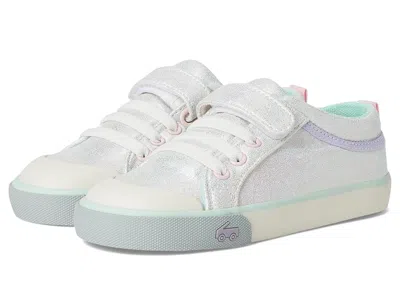 See Kai Run Kristin (toddler/little Kid) Girls Shoes Silver Metallic : 12 Little Kid M, Canvas In Multi