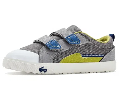 See Kai Run Riley (toddler/little Kid) Boy's Shoes Gray Denim/lime : 8 Toddler M, Textile