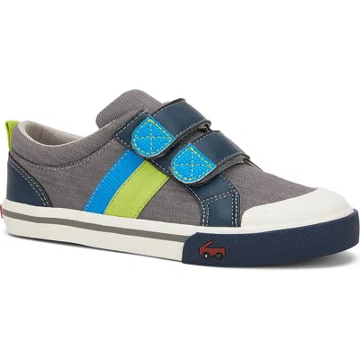 See Kai Run Russell Sneaker In Gray/blue