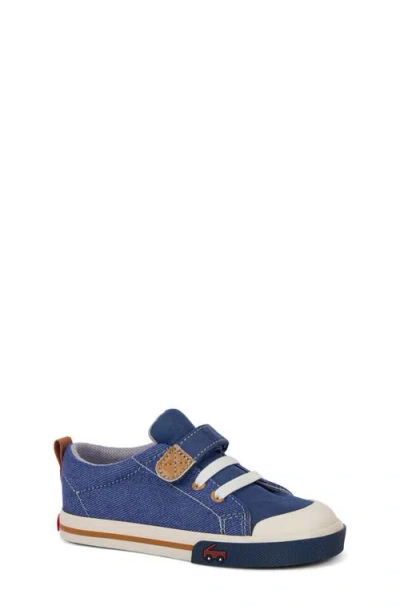 See Kai Run Kids'  Stevie Ii Sneaker In Navy Denim