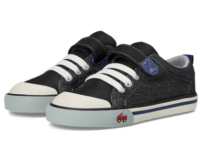 See Kai Run Stevie Ii (toddler/little Kid) Boy's Shoes Raven Black : 7 Toddler M, Textile In Multi