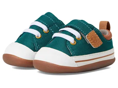 See Kai Run Kids' Stevie Mini (infant/toddler) Boys Shoes Forest Green : 4 Toddler M, Cotton/denim/faux Leather