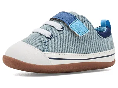 See Kai Run Stevie Mini (toddler/little Kid) Boy's Shoes Washed Denim: 4 Toddler M In Blue