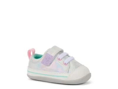 See Kai Run Stevie Sneaker Kids' In Silver Metallic
