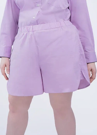 See Rose Go 7 Inch Inseam Walking Short Plus Size In Lilac Day Dream