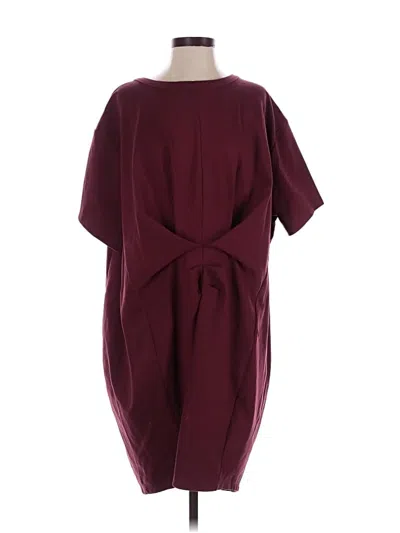 Pre-owned See Rose Go Casual Dress In Burgundy