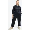 See Rose Go Riveter Plus Size Jumpsuit In Black
