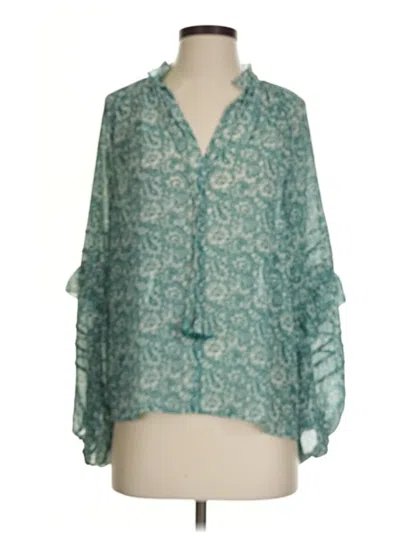 Pre-owned See U Soon 3/4 Sleeve Blouse In Teal
