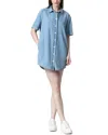 See U Soon Chambray Shirt Dress In Brown