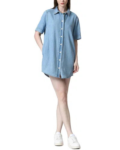See U Soon Chambray Shirt Dress In Brown