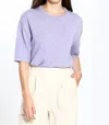 See U Soon Gold Detail Sweater Tee In Purple In Purple
