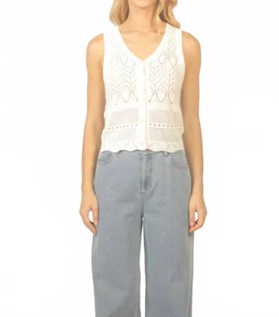 See U Soon Knit Tank Top In White