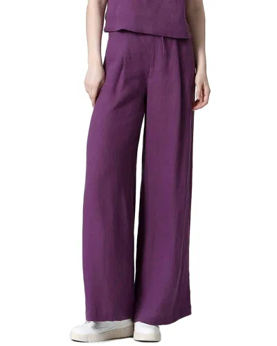 SEE U SOON SEE U SOON LINEN-BLEND WIDE LEG PANT